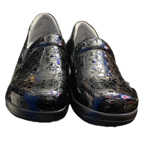 Alegria Women Keli Leather Flutter Black Slip
On Clogs Shoes Floral Tooled 43 - Picture 9 of 12